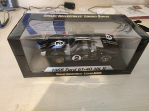 Shelby Collectibles 1/18 Scale 1966 FORD GT40 MK2 Le Mans 66 N.2 Black Diecast - Imagen 1 de 11