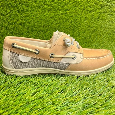 Sperry Songfish Mujer Talla 7.5 Marrón Informal Caminar Cuero Sin Cordones Zapatos para Barco Foto 1 de 4