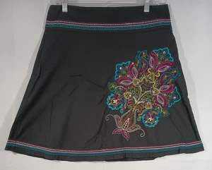 Gonna donna Heart Soul 11 colorata ricamata floreale nera spedizione veloce - Foto 1 di 18