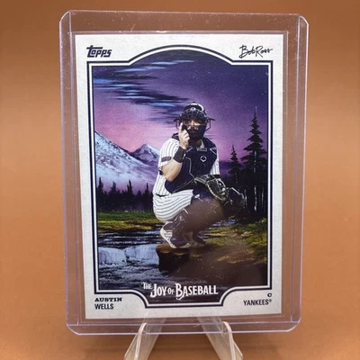 2025 Topps X Bob Ross the Joy of Baseball - Austin Wells #5 - Image 1 of 2