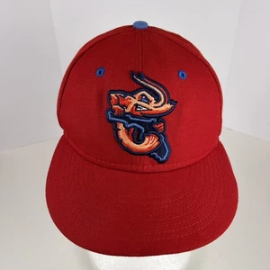 Jacksonville Jumbo Garnelen Mütze New Era 6 7/8 rot nicht verstellbar Kappe Minor League Baseball - Bild 1 von 13