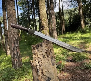 Spada vichinga tattica lama acciaio al carbonio fatta a mano personalizzata | caccia | 24 pollici - Foto 1 di 7