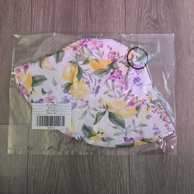  Janie and jack girls Floral Lemon Bucket Hat  2T-3 - Image 1 of 2