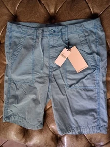 Calvin Klein Jeans Blue Chino Shorts Flat Front Casual Size 32 - Picture 1 of 13