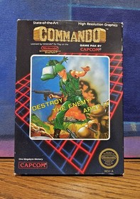 Commando (Nintendo NES Game) 1986 In Box, Very Good Condition