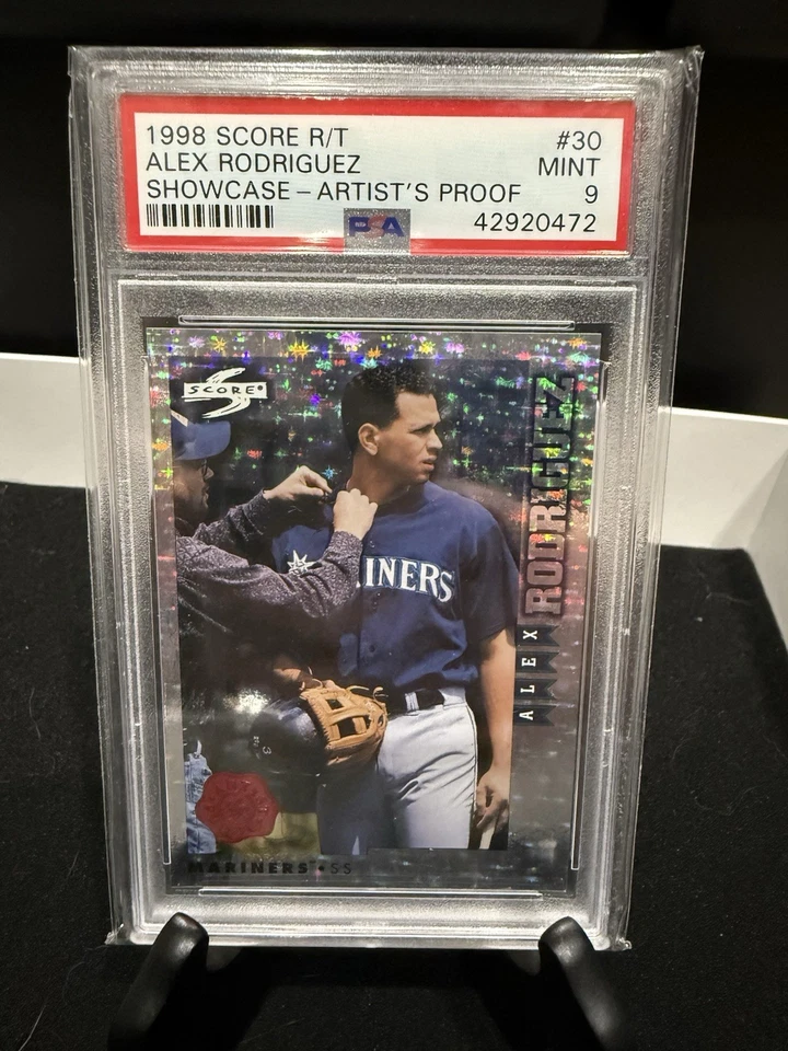 1998 Score Rookie Traded ARTIST’S PROOF Alex Rodriguez - PSA 9 - SP - Image 1 of 1