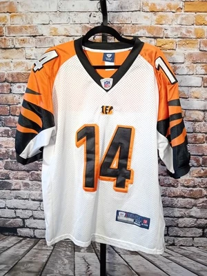 Camiseta de fútbol Reebok para hombre Andy Dalton Cincinnati Bengals #14 blanca talla 48 Foto 1 de 4