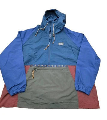 LL Bean женщин 3 X плюс горы классический Anorak ели синий оливковый ветровка - Изображение 1 из 4
