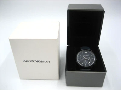 Emporio Armani Men’s Watch AR2481 Leather Band NEW w/ Box NEEDS BATTERY - Image 1 of 4