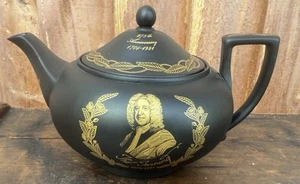 Tetera conmemorativa del 275 aniversario de basalto negro Wedgwood Twinings Tea Thomas - Imagen 1 de 10