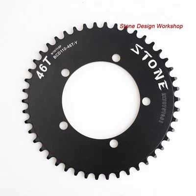 Road Folding Bike Aero Circle Chainring BCD110 Narrow Wide 1x System 5 Arm - Image 1 of 4