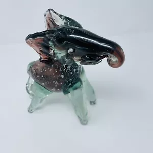Elefant Figur wunderschön mundgeblasenes Glas Murano Stil elegant 9" hoch Vintage - Bild 1 von 11