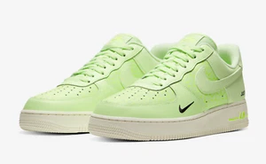 Nike Air Force 1 Barely Volt Neon Green Just Do it Pack UK 8 US 9 CT2541-700 New - Picture 1 of 7