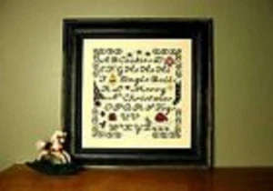 A SPOT OF CHRISTMAS SAMPLER-CROSS STITCH-MIDNIGHT - Picture 1 of 1
