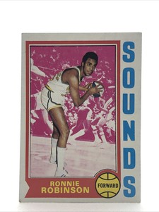1974-75 Topps BASKETBALL #251 Ronnie Robinson (RC) SOUNDS. EXM-MINT.