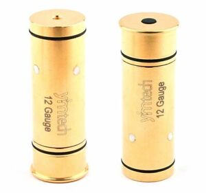Brass Laser Trainer 12GA Red Dot Laser Bore Sighter Training Bullet for Shooting