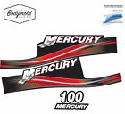  Mercury 2017 outboard decals 2 stroke 100hp RED set - C $ 89.08