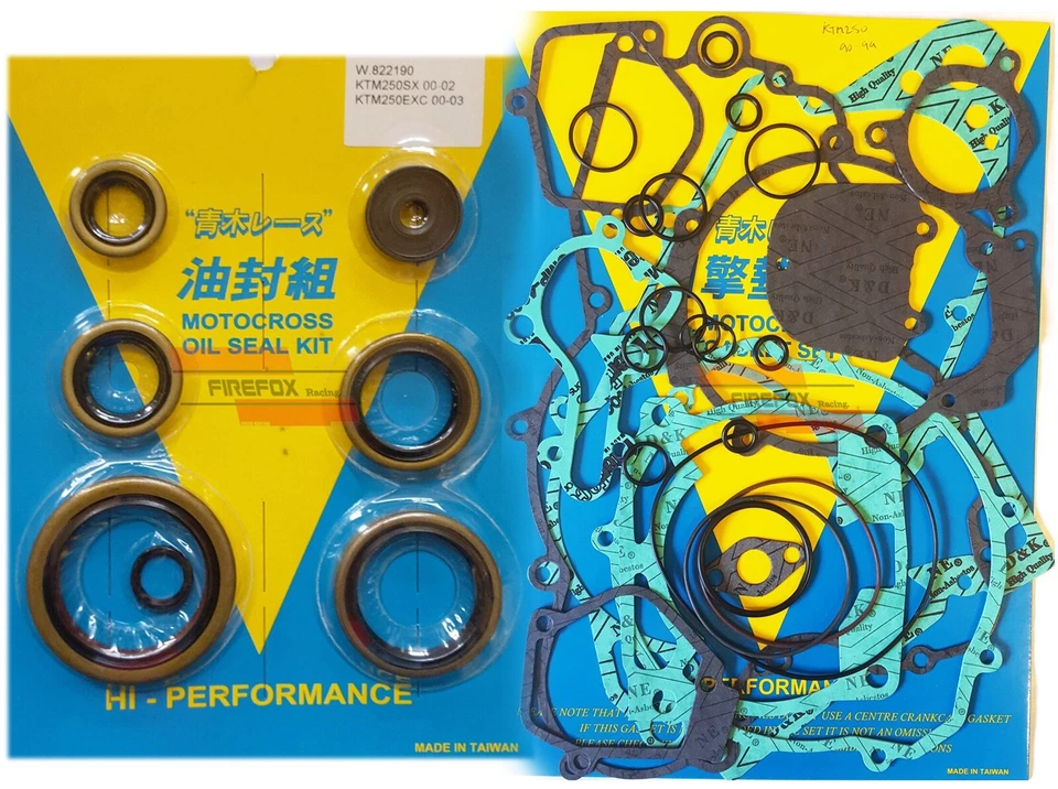 KTM250 EXC SX 1990 - 1999 Kit de juntas completo/completo y kit de sellado de aceite del motor Foto 1 de 1