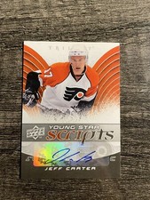 2008-09 Upper Deck Trilogy Hockey Jeff Carter Young Star Scripts Auto #YS-JC 