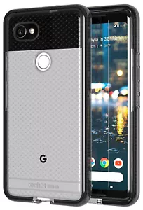 Tech21 Black Smoke EVO Check Anti-Shock Case TPU Cover for Google Pixel 2 XL - Picture 1 of 8