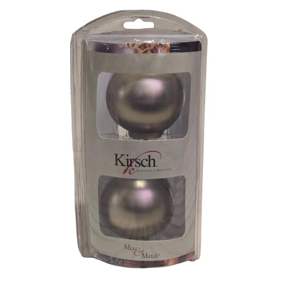 Nuevo globo de níquel cepillado satinado con acabado Kirsch redondo para postes de 1 3/8 Foto 1 de 4