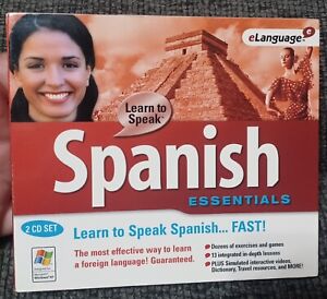 Learn To Speak Spanish 2CD Essentials eLanguage PC Learn Spanish 2005 WINDOWS XP