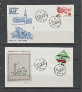 Sevilla Sobres Conmemorativos Tren Exposición Iberoamericana año 1983 (GJ-741) - Imagen 1 de 1