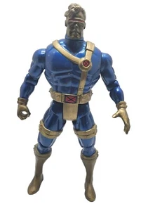 Marvel Comics X Men Cyclops Metallic Gold Blue 10” Action Figure ToyBiz 1993 VTG - Picture 1 of 8