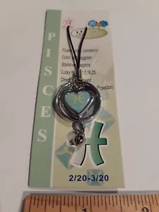 NEW Zodiac Keychain Phone Charm Capricorn Pisces Aries Scorpio CHOICE USA SHIP - Picture 1 of 40