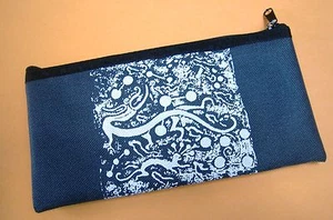 Knitting tool Soft flat Carrying case/pouch with Zipper - Museum gift item -Gray - Picture 1 of 2