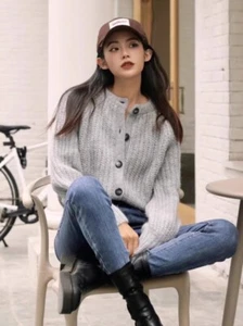 Cardigan girocollo monopetto donna Sezane - Foto 1 di 22