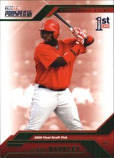 2009 TRISTAR Prospects Plus Green #70 Alibay Barkley /25