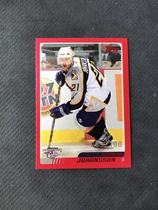 2003-04 TOPPS ANDREAS JOHANSSON RARE RED PARALLEL #ed 49/100