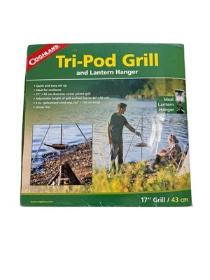 Coghlan's Tri-Pod Parrilla y Soporte para Linterna, Altura Ajustable, Fogata Cocina Foto 1 de 4