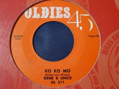 GENE & EUNICE-KO KO MO-OLDIES 45 LONG DELETED Foto 1 de 2