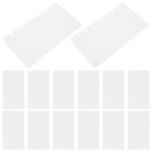  50 Blatt A6 Stickerbuch leer Nachfüllseite doppelseitig wiederverwendbar Trennpapier - Bild 1 von 9