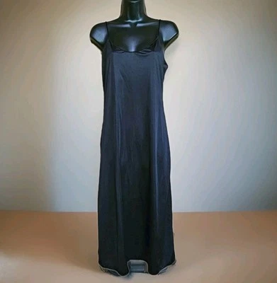 Camisola Vanity Fair feminina tamanho 32 vintage preta náilon em excelente estado usado LEIA  - Imagem 1 de 4