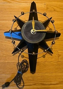 Vintage Atomic STARBURST STARLITE Herold Clock Chicago Rare Mid Century Working - Picture 1 of 8