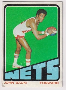 1972-73 Topps ABA #191 John Baum RC NY Nets Bulls (crease) - Picture 1 of 2