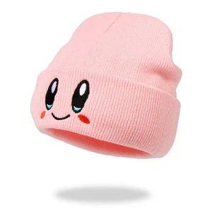 Kirby Anime Beanie - Erwachsenengröße rosa Kawaii Mütze Accessoire - Bild 1 von 6