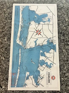 Mapa guía de peces Gulf Oil Co original de colección años 60 Gulf México Port O'Connor TX - Imagen 1 de 2