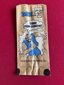 1983, "MR. T", "Un-Used" Paper Lunch Bag (Scarce / Vintage) Rocky - Picture 1 of 1