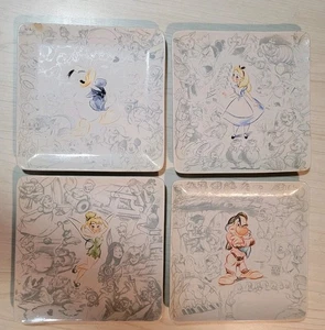 (4) Disney Store Animation Plates 8" Studio Collection Set Grumpy, Donald Duck - Picture 1 of 7