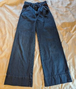 Vintage 1970er Levi's Bell Bottom Wide Leg Jeans Baggy Hippie 25" High Waist Retro - Bild 1 von 12