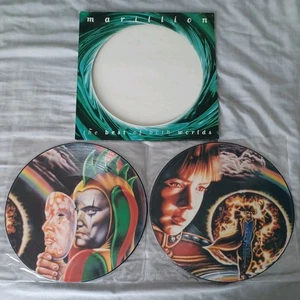 Marillion Best Of Both Worlds 1982-1988 Fish Era Double Picture Disc Vinyl EMI - Picture 1 of 21