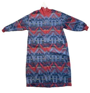 Vintage New Night Gear Loungewear Fleece Snap Long Robe Womens Sz Small NWT - Picture 1 of 11