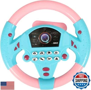 Steering Wheel Toy, Simulated Driving Controller with Light and Music, Electr - Picture 1 of 5