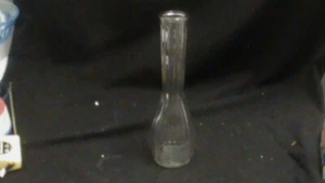 Vintage Hoosier 9" clear glass bud vase ribbed marked 4034 #6, NS45B P - Picture 1 of 6