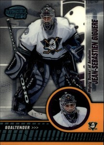 2003-04 (DUCKS) Pacific Invincible Blue #3 Jean-Sebastien Giguere /350