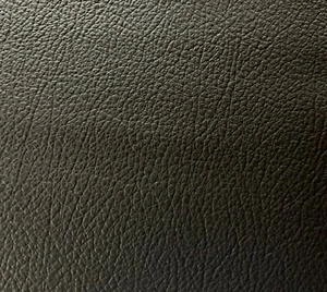 Kunstleder Meterware Farbe: tief schwarz grobe Narbung mit Vlies Rücken dehnbar! - Bild 1 von 12